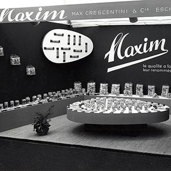 Maxim à la foire du millénaire en 1963