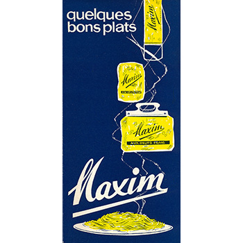 dépliant maxim 1960