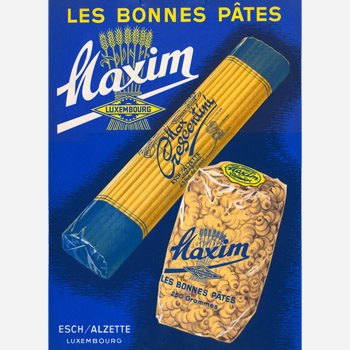 Annonce panneau Maxim les bonnes pâtes