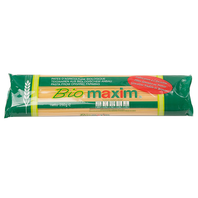 packaging pâtes longues Biomaxim