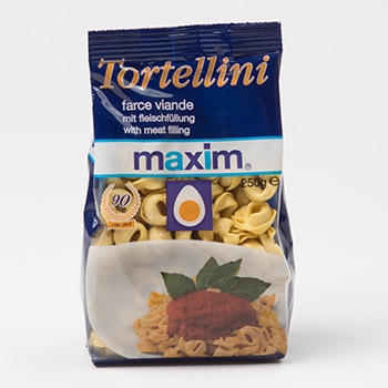 Packaging tortellini Maxim