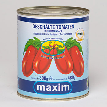 Tomates pelées 800g
