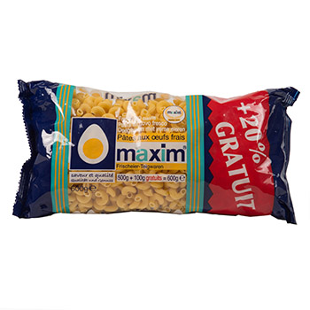 Maxim Pâtes aux oeufs + 20%